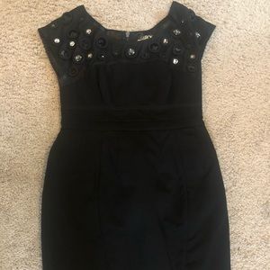 La Rok Luxe Mini Black Dress. Size M